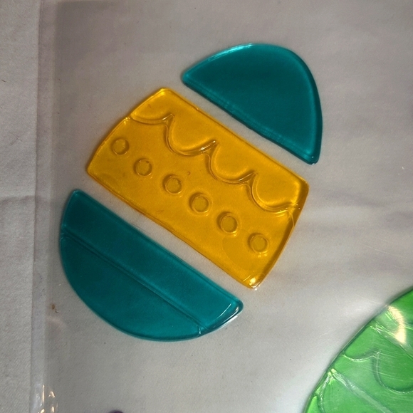 Easter Window Gel Cling Decorations Kids Home Eggs Bunny - Picture 2 of 4